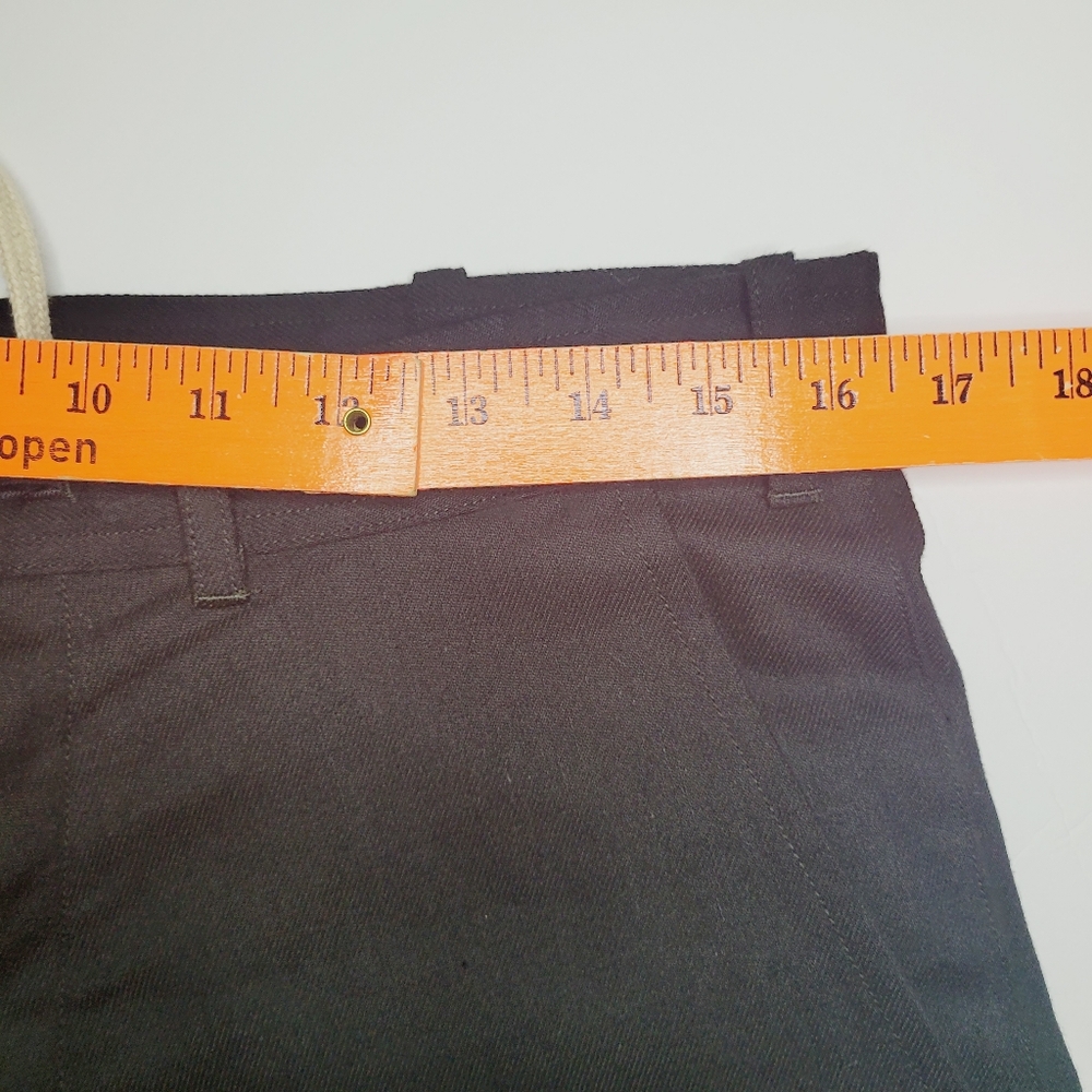 Other Brands O-Project Other Cotton x Wool Wide Pants Bottons Small Black Street - Picture 12 of 12